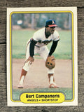 1982 Fleer #454 Bert Campaneris