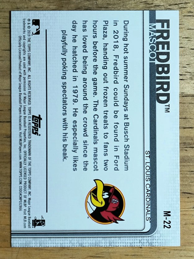 2019 Topps Opening Day Mascots #M22 Fredbird