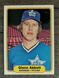 1982 Fleer #502 Glenn Abbott