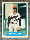 1982 Fleer #556 Pete Mackanin