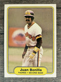 1982 Fleer #567 Juan Bonilla RC