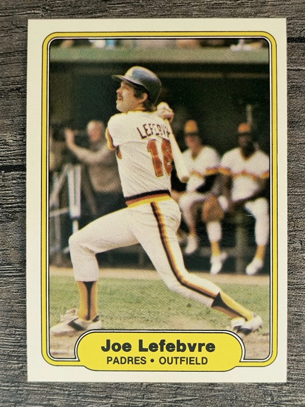 1982 Fleer #575 Joe Lefebvre