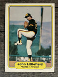 1982 Fleer #576B John Littlefield COR/Right handed