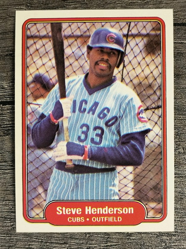 1982 Fleer #597 Steve Henderson