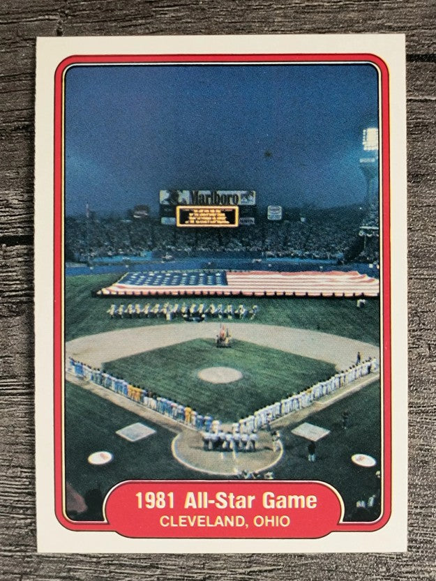 1982 Fleer #628 All Star Game/Cleveland, Ohio