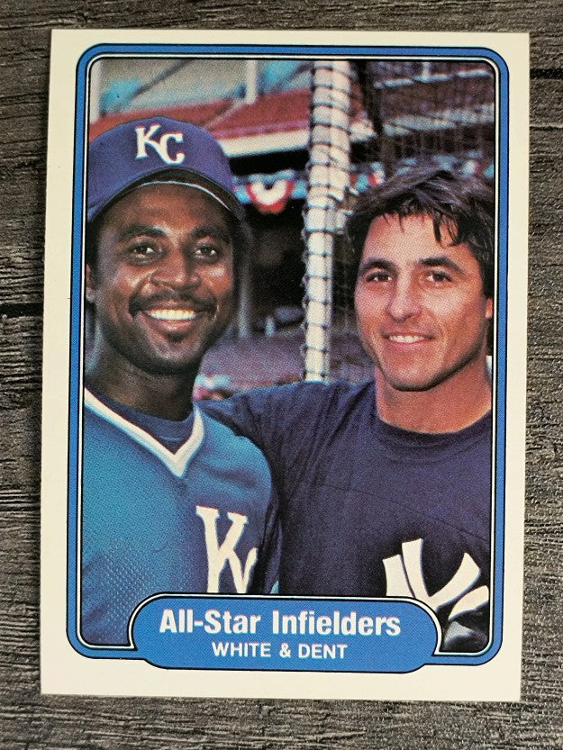1982 Fleer #629 Frank White/Bucky Dent