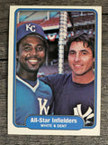 1982 Fleer #629 Frank White/Bucky Dent
