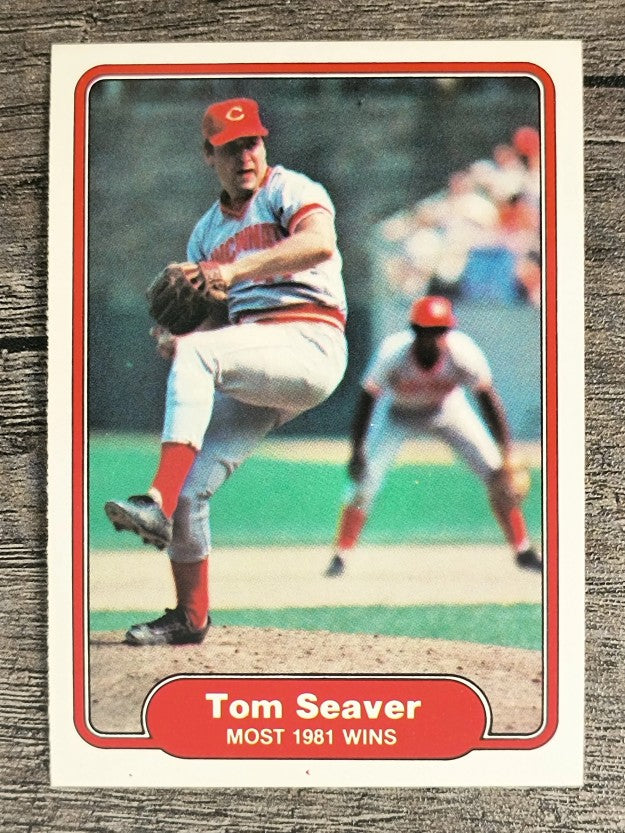 1982 Fleer #645 Tom Seaver/Most 1981 Wins
