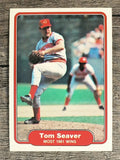 1982 Fleer #645 Tom Seaver/Most 1981 Wins