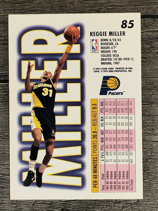 1993-94 Fleer #85 Reggie Miller (NM)