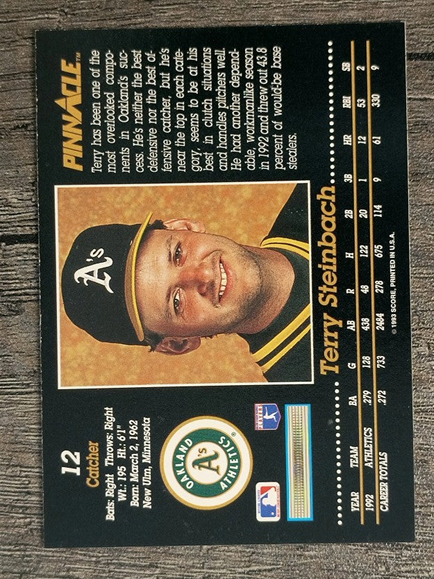 1993 Pinnacle #12 Terry Steinbach