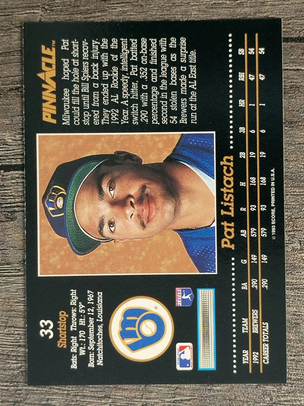 1993 Pinnacle #33 Pat Listach