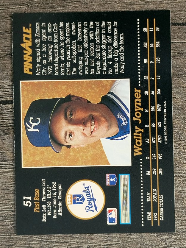 1993 Pinnacle #51 Wally Joyner