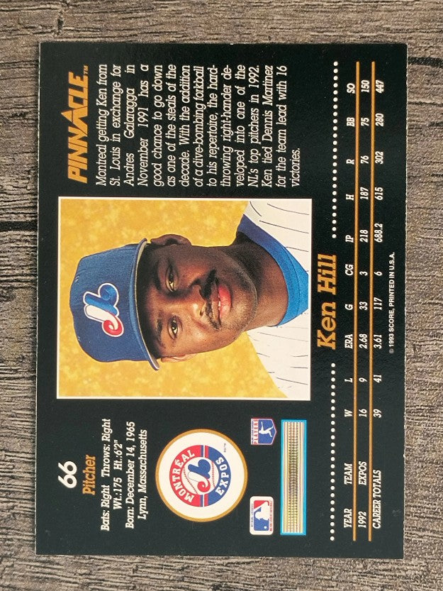 1993 Pinnacle #66 Ken Hill