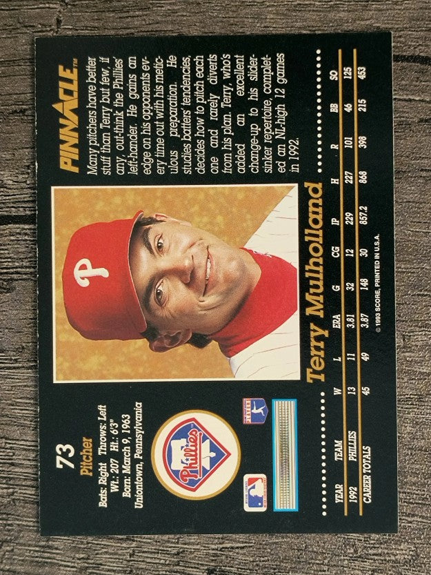 1993 Pinnacle #73 Terry Mulholland