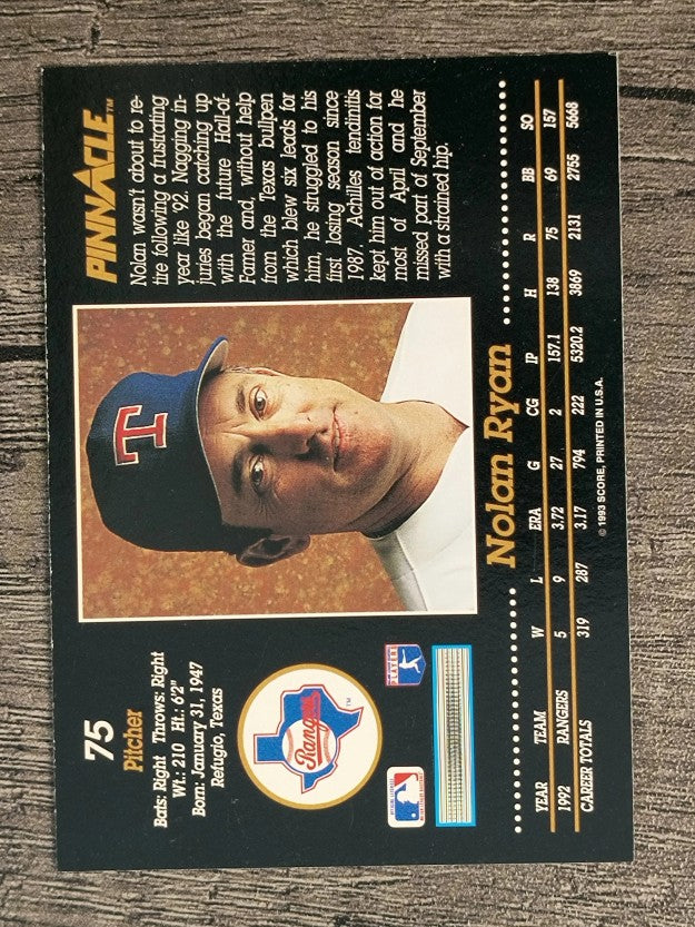 1993 Pinnacle #75 Nolan Ryan (NM)