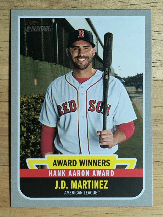 2019 Topps Heritage Award Winners #AW9 J.D. Martinez
