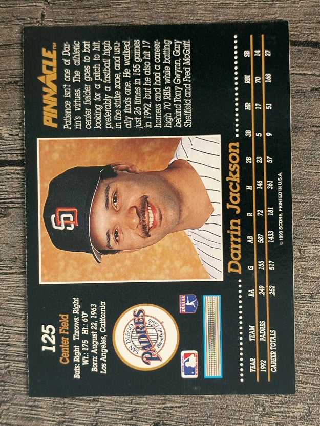 1993 Pinnacle #125 Darrin Jackson
