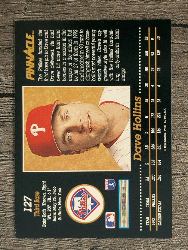 1993 Pinnacle #127 Dave Hollins