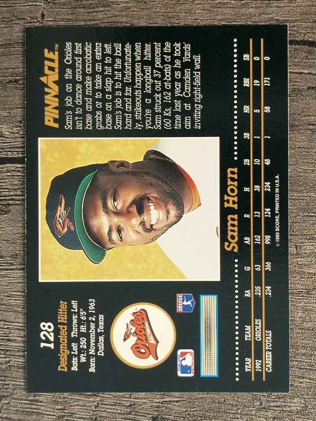 1993 Pinnacle #128 Sam Horn