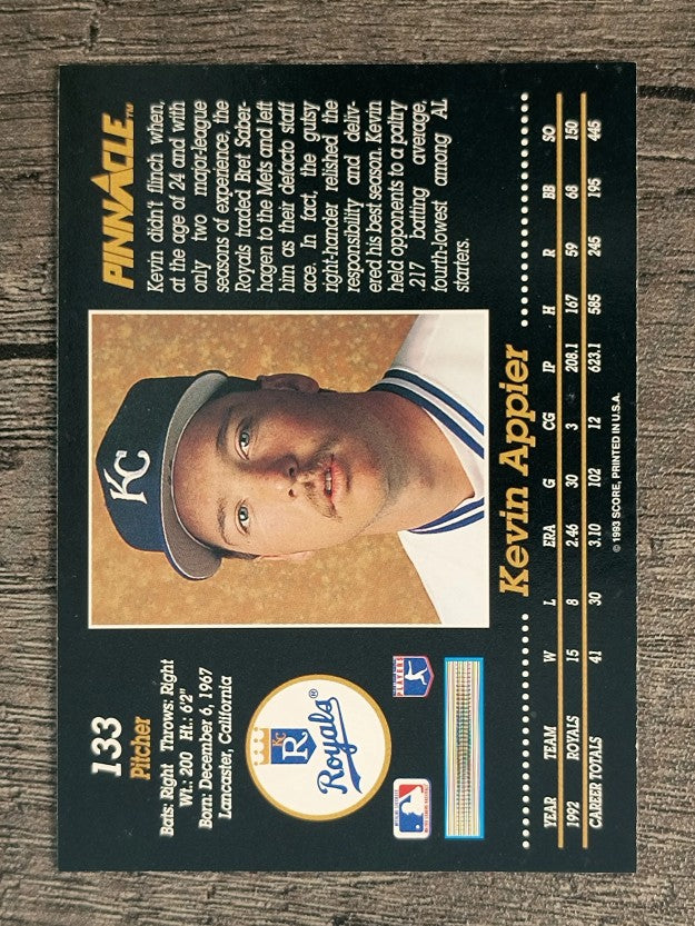 1993 Pinnacle #133 Kevin Appier
