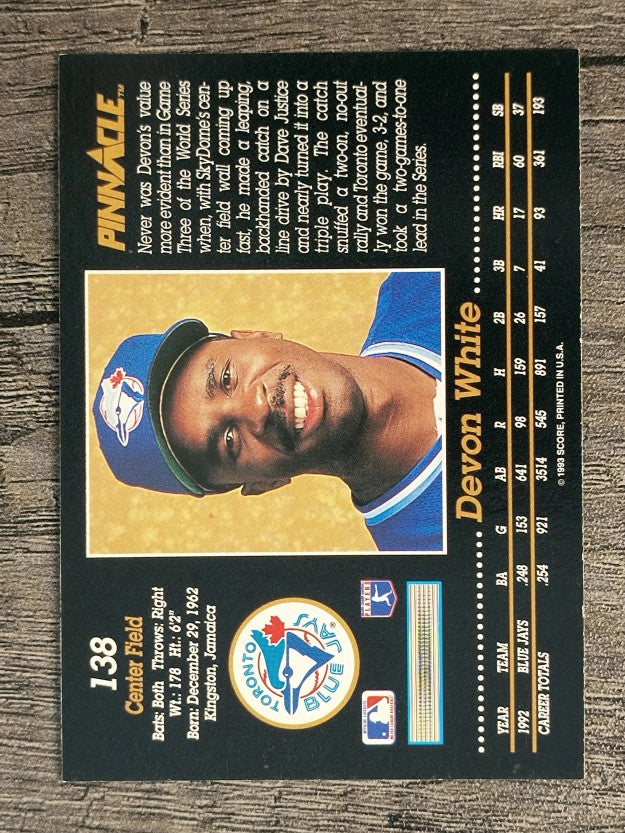 1993 Pinnacle #138 Devon White