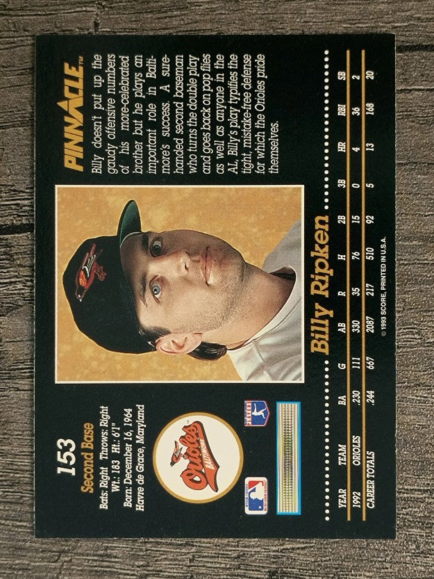 1993 Pinnacle #153 Billy Ripken