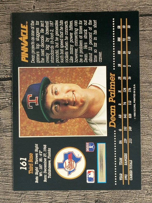 1993 Pinnacle #161 Dean Palmer