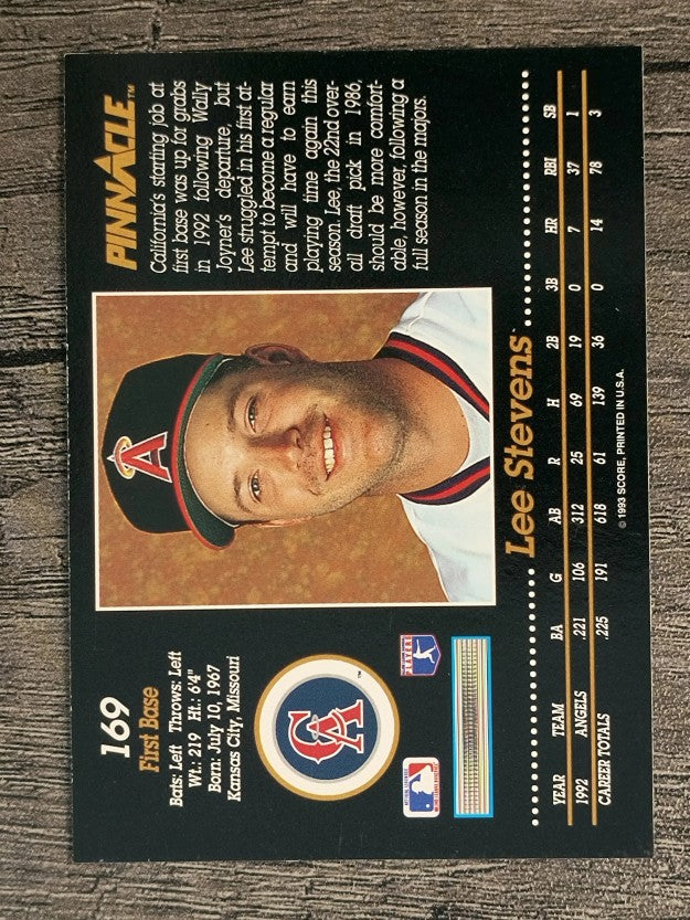 1993 Pinnacle #169 Lee Stevens
