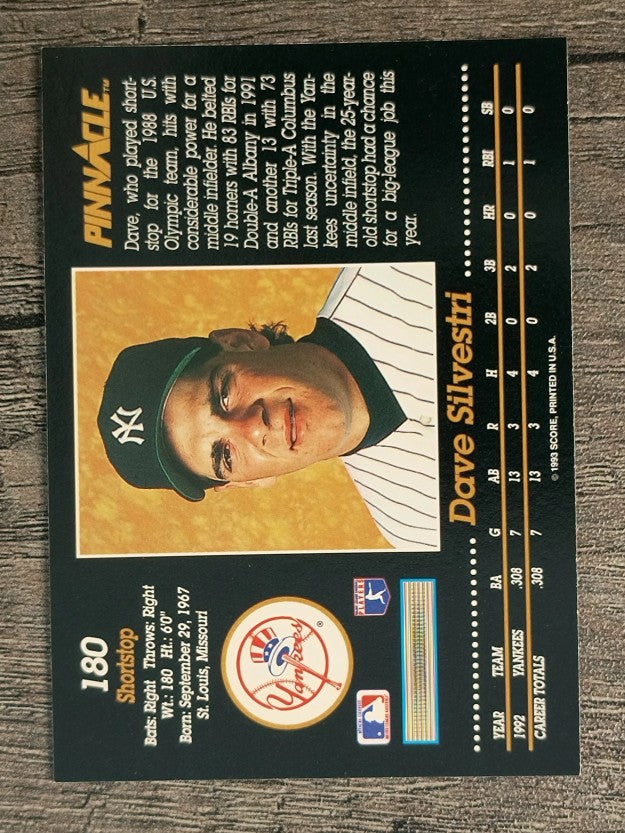 1993 Pinnacle #180 Dave Silvestri