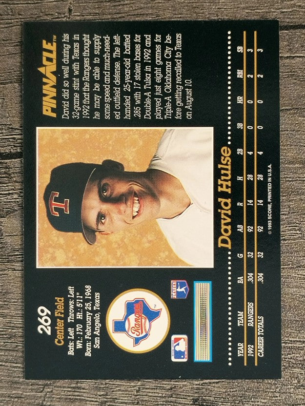 1993 Pinnacle #269 David Hulse RC