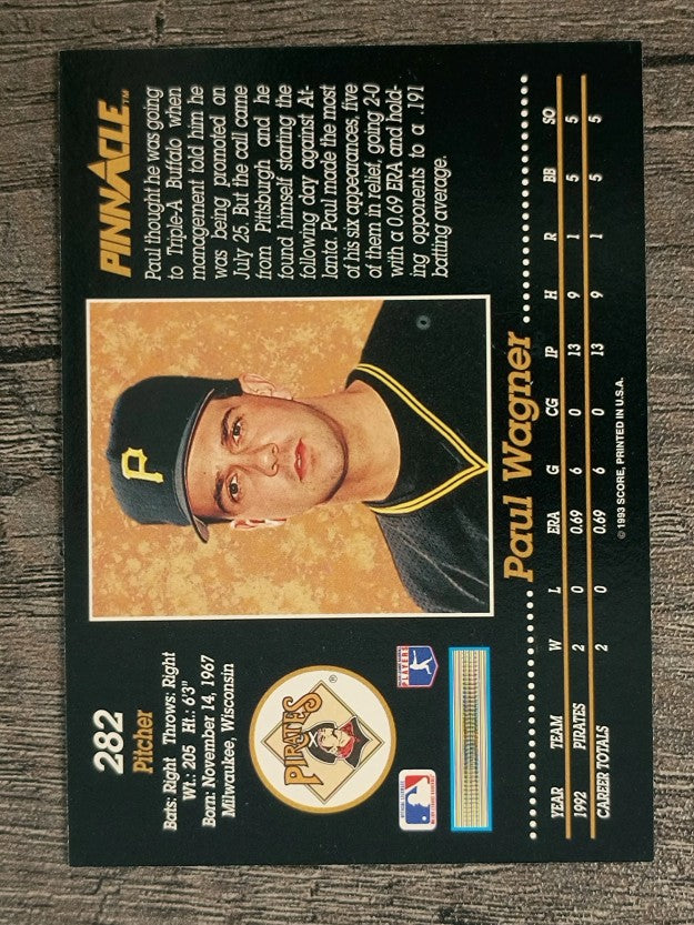 1993 Pinnacle #282 Paul Wagner