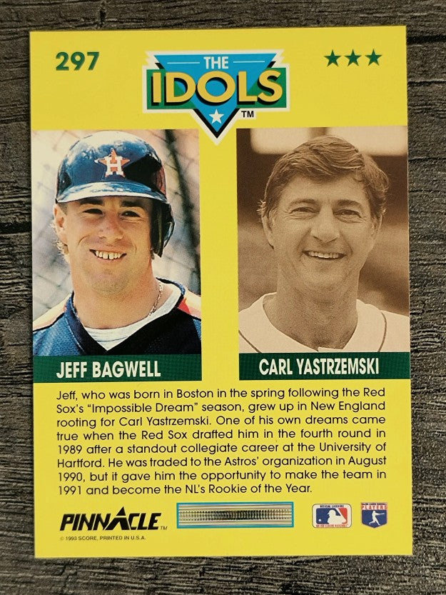 1993 Pinnacle #297 Jeff Bagwell/Carl Yastrzemski
