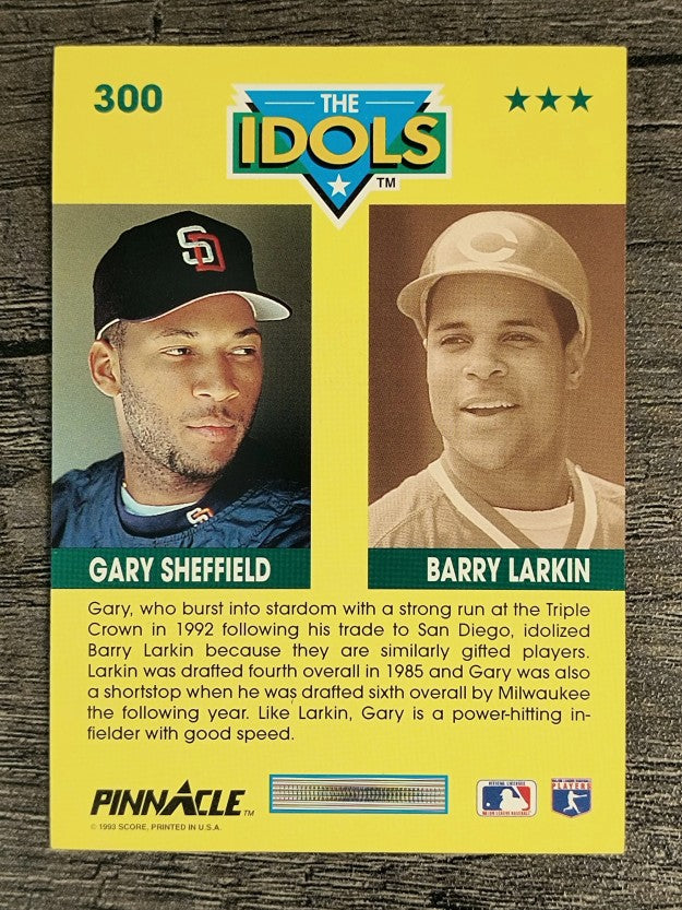 1993 Pinnacle #300 Gary Sheffield/Barry Larkin
