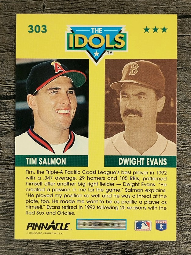 1993 Pinnacle #303 Tim Salmon/Dwight Evans