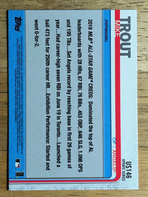 2019 Topps Update #US146 Mike Trout AS