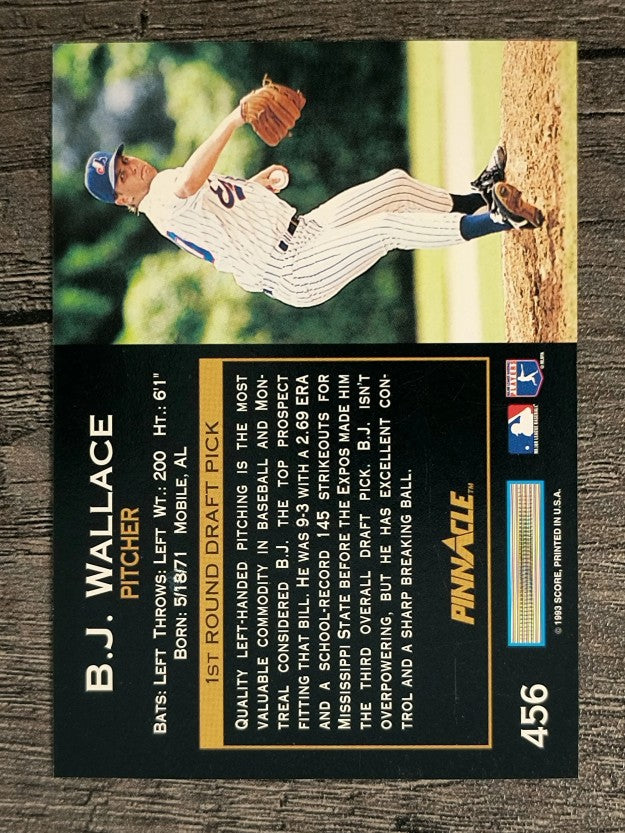 1993 Pinnacle #456 B.J.Wallace