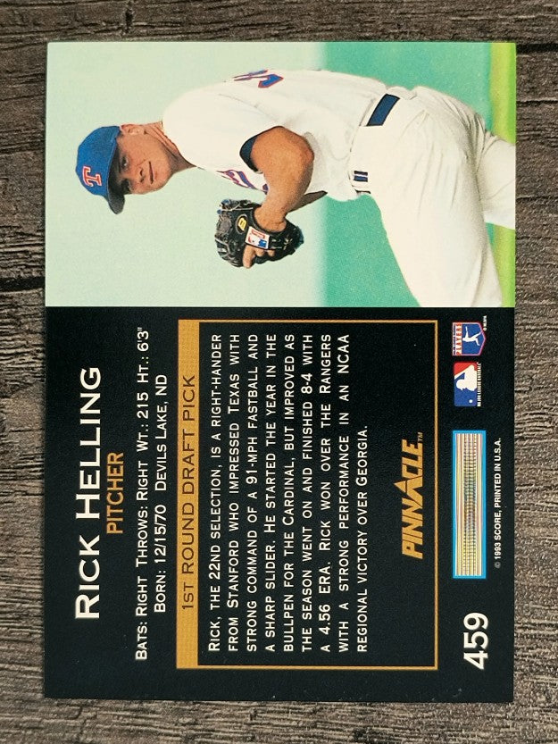 1993 Pinnacle #459 Rick Helling