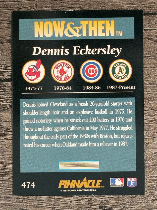1993 Pinnacle #474 Dennis Eckersley NT