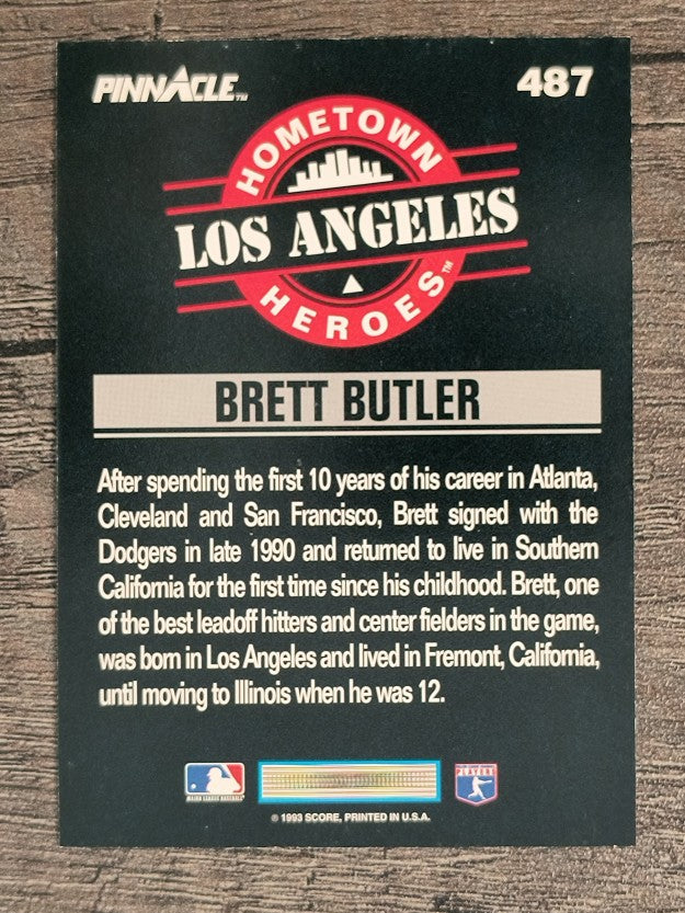 1993 Pinnacle #487 Brett Butler HH