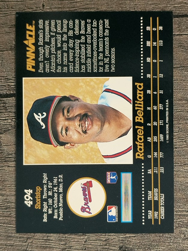 1993 Pinnacle #494 Rafael Belliard