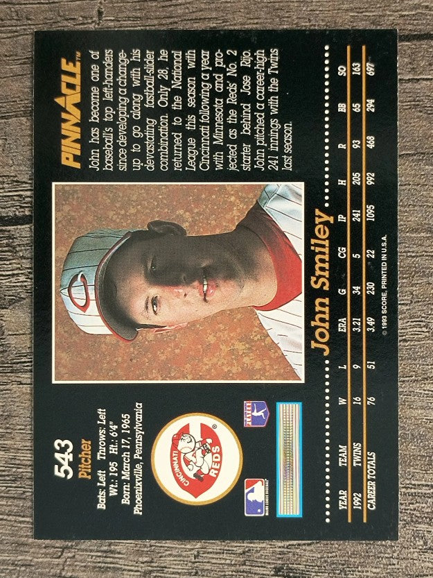 1993 Pinnacle #543 John Smiley