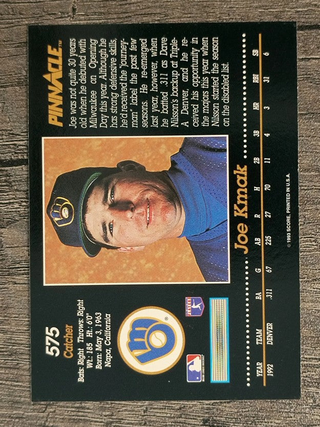 1993 Pinnacle #575 Joe Kmak