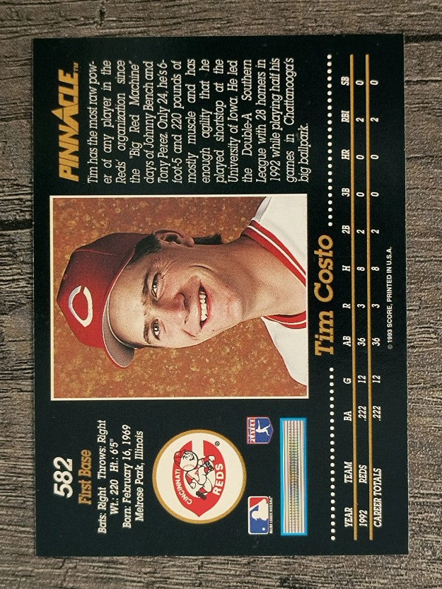 1993 Pinnacle #582 Tim Costo