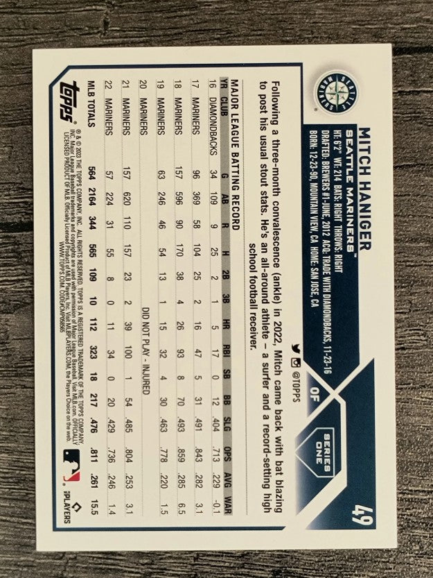 2023 Topps Rainbow Foil #49 Mitch Haniger