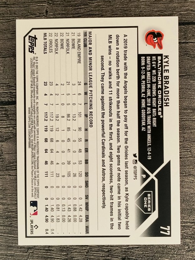 2023 Topps Rainbow Foil #77 Kyle Bradish