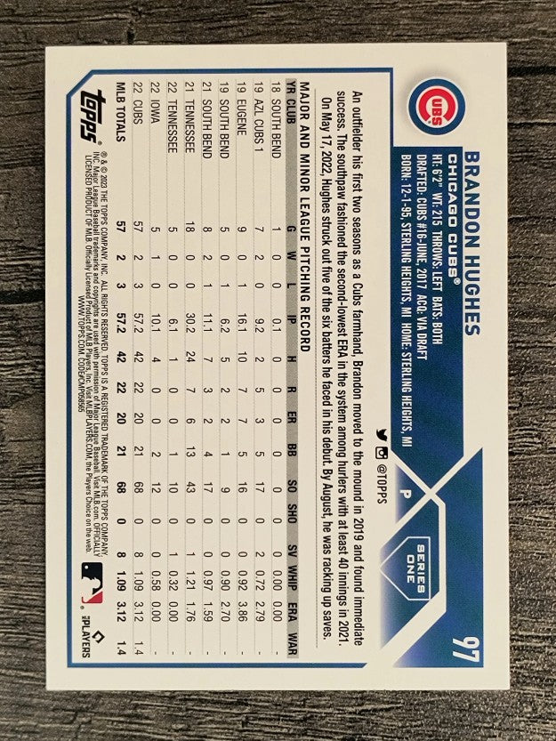 2023 Topps Rainbow Foil #97 Brandon Hughes