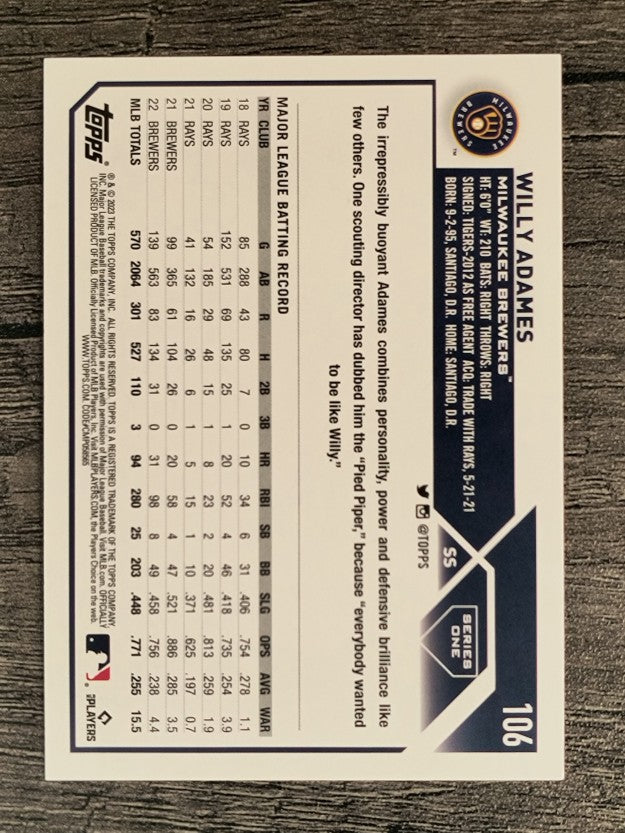 2023 Topps Rainbow Foil #106 Willy Adames