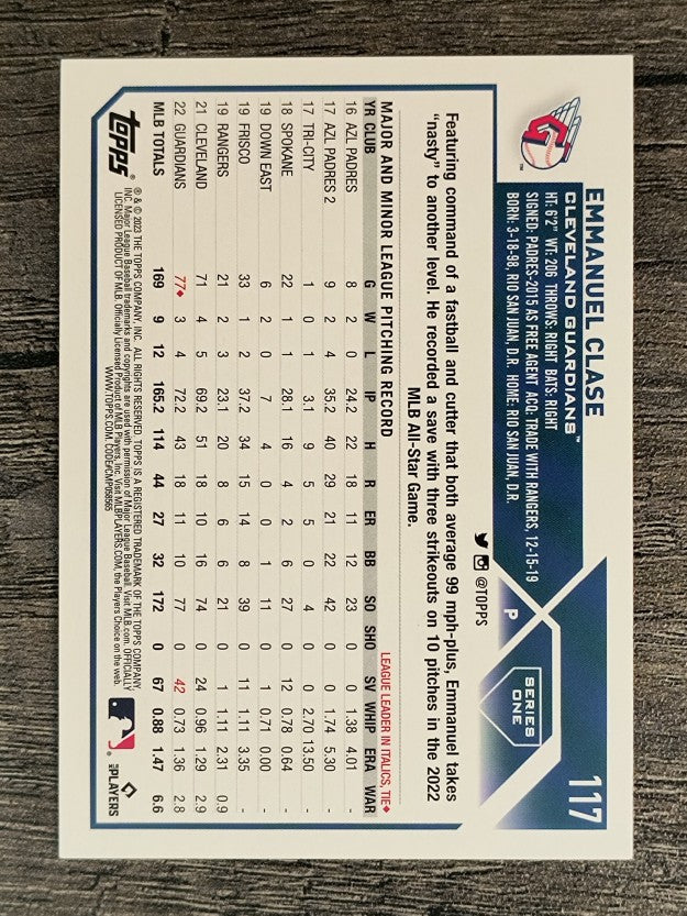 2023 Topps Rainbow Foil #117 Emmanuel Clase