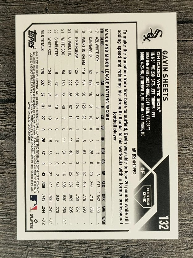2023 Topps Rainbow Foil #132 Gavin Sheets